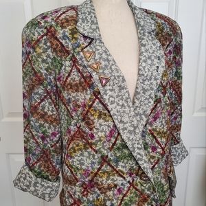 Vintage Platinum by Dorothy Schoelen Blazer Size Small